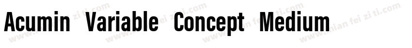 Acumin Variable Concept Medium字体转换